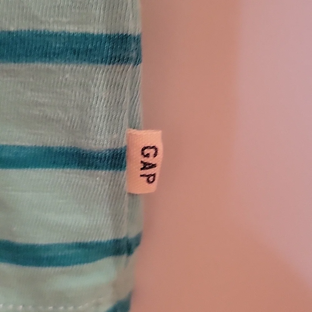 Gap green striped tee xl